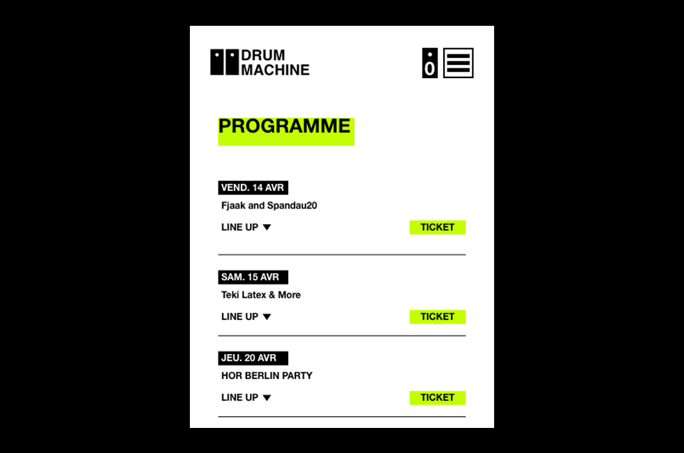 DrumMachineprogrammePage